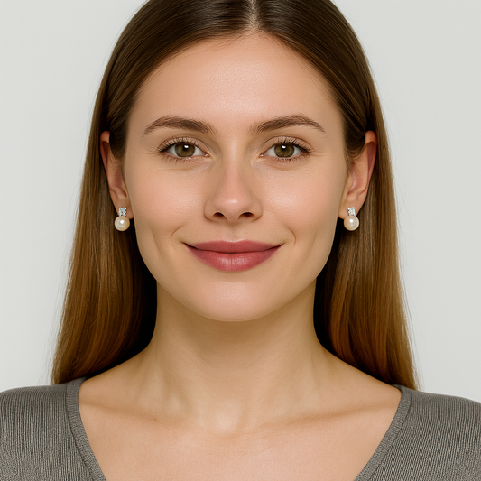 Freshwater Pearl Earrings - Clover Verses