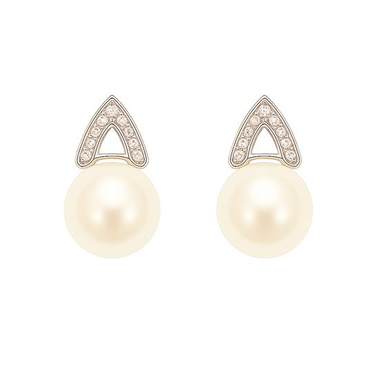 Timeless freshwater pearl stud earrings – double a by MINTING