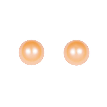 Handcrafted stardust period pearl studs in sterling silver bring everyday minimalist chic with timeless shine | MINTING Jewelry