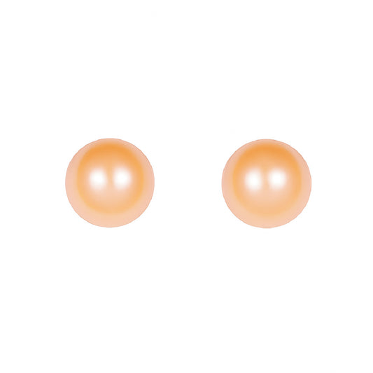 Handcrafted stardust period pearl studs in sterling silver bring everyday minimalist chic with timeless shine | MINTING Jewelry