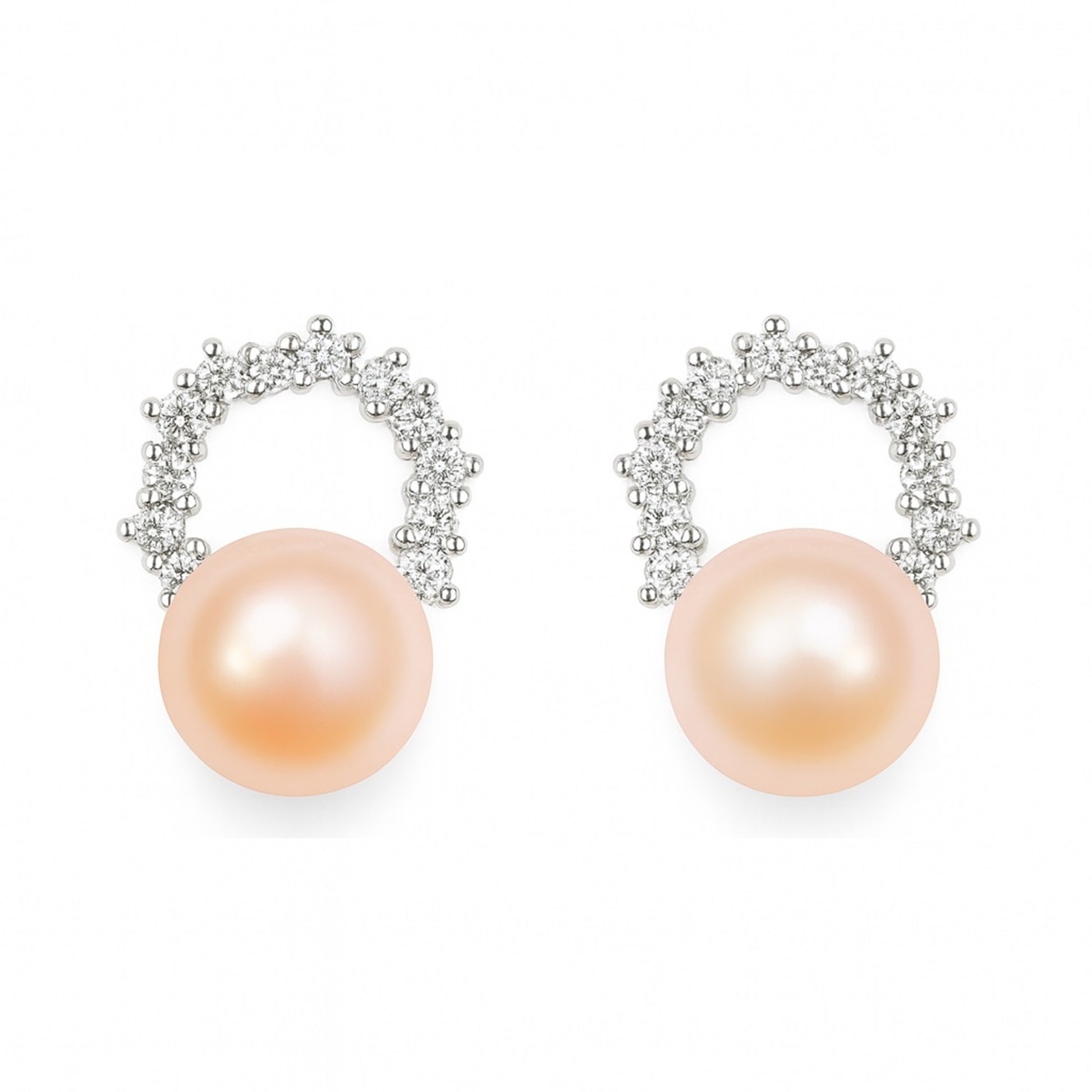Handmade freshwater pearl drop earrings in 925 sterling silver – Meteor Poem by MINTING