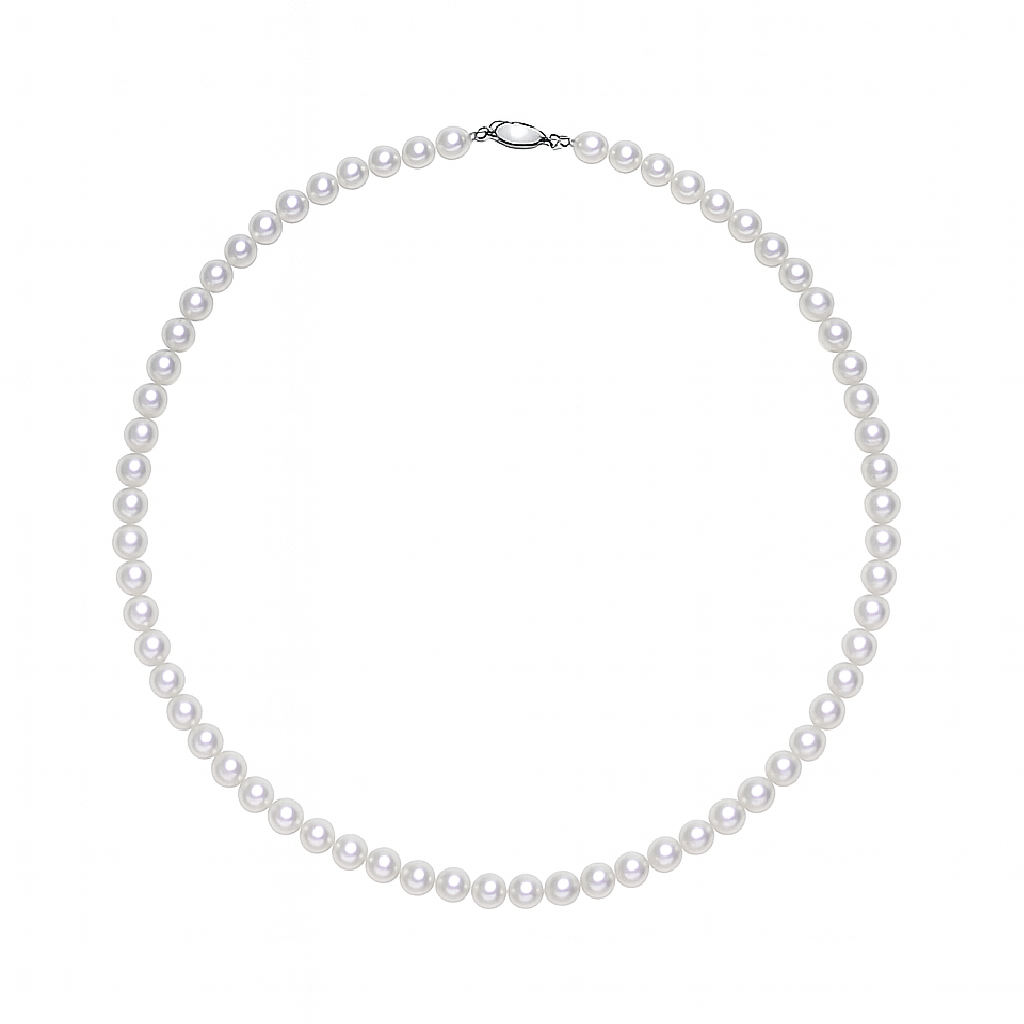 10-11mm round freshwater pearl necklace in sterling silver – Dainty jewelry for women.