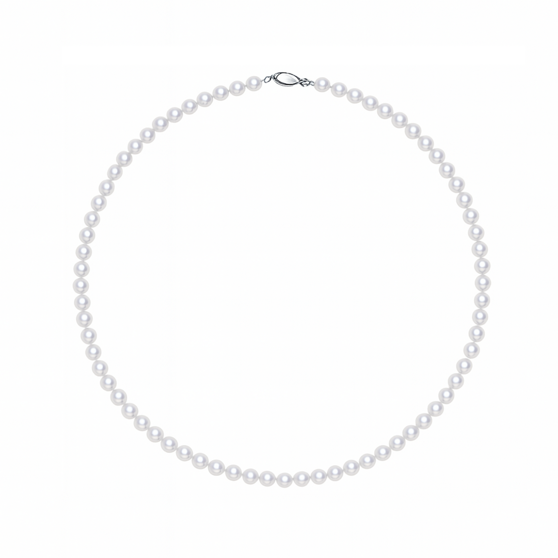 Delicate 3-4mm freshwater pearl necklace in 925 sterling silver, elegant minimalist jewelry.