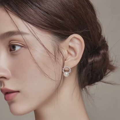 Freshwater Pearl Earrings - Meteor Poem