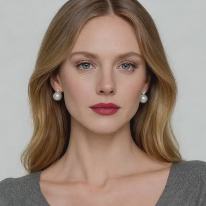 Freshwater Pearl Earrings - Ice Drop Poem